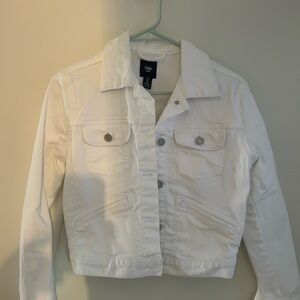 GAP Women's Classic White Jean Jacket